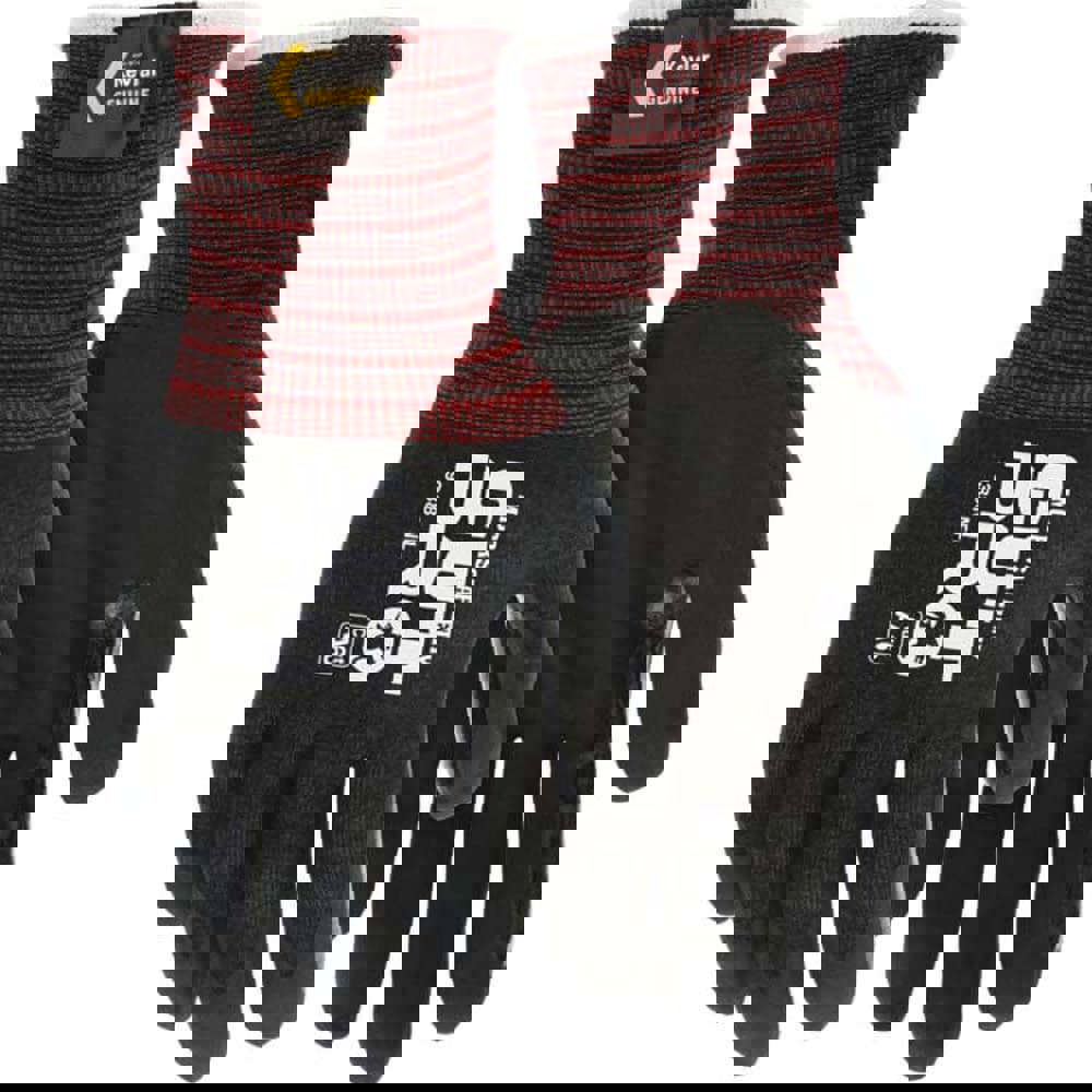 Cut-Resistant Gloves: Size L, ANSI Cut A6, Foam Nitrile, Kevlar